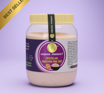 Kedars product Crystalline Himalayan Pink Salt 1 Kg – 100% Natural & Unrefined | Rich in 80+ Minerals | Low Sodium | Sendha Namak for Healthy Cooking | No Additives | No Adulteration | Pure Crystal Form