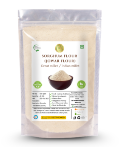 Kedars Product White Sorghum Flour / Jowar Atta 2 Kg - Unpolished Sorghum Millet | Desi Jowar Atta | Gluten Free Jowar | High Plant Protein & Fiber Rich Desi Jowar Atta