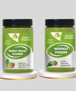 Kedars Product Super Smoothie Greens Moringa & Wheat Grass Powder 100 Gram Each