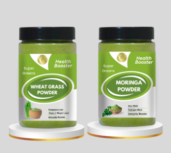Kedars Product Super Smoothie Greens Moringa & Wheat Grass Powder 100 Gram Each