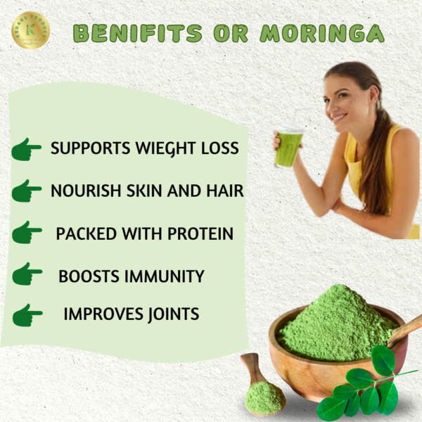 Kedars Product Moringa Powder 100 Gram - Image 4