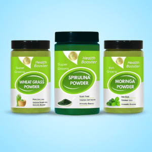 Kedars Product super smoothie greens (Moringa/Wheat grass /Spirulina powder 100 gm each)