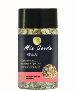 Kedars Product Mix Seeds 200 Gram - 5 in 1 Super Seeds Mix of Sunflower, Pumpkin, Flax, Watermelon & Chia Seeds.