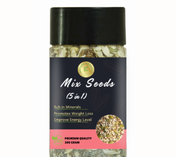 Kedars Product Mix Seeds 200 Gram – 5 in 1 Super Seeds Mix of Sunflower, Pumpkin, Flax, Watermelon & Chia Seeds.