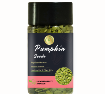 Kedars Product Pumpkin Seed 200 Gram – | High Fiber, Protein-Rich Superfood | Gluten-Free, Keto-Friendly Snacks | Nutrient-Dense Seeds for Weight Management & Heart Health | Omega-3, Antioxidant Boost.