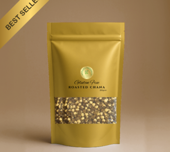 KEDARS PRODUCT Fresh Rosted Chana | Whole with Skin | Healthy Crunchy Vegan Gluten-Free High Protein Snack | Authentic Traditional – 200gram
