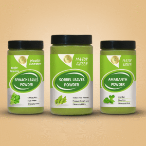 KEDARS PRODUCT Major Greens Combo (3 greens Spinach /Sorrel /Amaranth) 100 Gram Each
