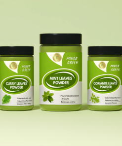 KEDARS PRODUCT Minor Greens Combo Curry /Coriander/Mint 100 Gram Each