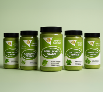 KEDARS PRODUCT Minor Greens Combo 5 Greens Mint /Coriander /Curry /Betel /Basil) 100 Gram Each