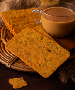 Alternative view of Roasted Hand Made Mix Millet Khakhra | Gluten-Free Millet Snacks, No Palm Oil | Healthy Energy-Rich Ragi Crisps for Kids & Adults | Wholesome Ready-to-Eat Snacks - 50 Gram(Methi)