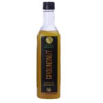 Kedars Product cold pressed Pure Groundnut Oil 1L - 100% Pure and Natural Food Grade Groundnut Oil, Rich in Healthy Fats, Ideal for Cooking, Frying, and Salad Dressings.