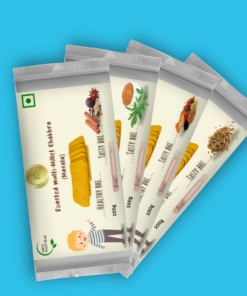 Roasted Hand Made Mix Millet Khakhra | Gluten-Free Millet Snacks, No Palm Oil | Healthy Energy-Rich Ragi Crisps for Kids & Adults | Wholesome Ready-to-Eat Snacks - 50 gram