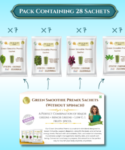 Alternative view of Kedars Product Green Smoothie Premix Sachets (without spinach)