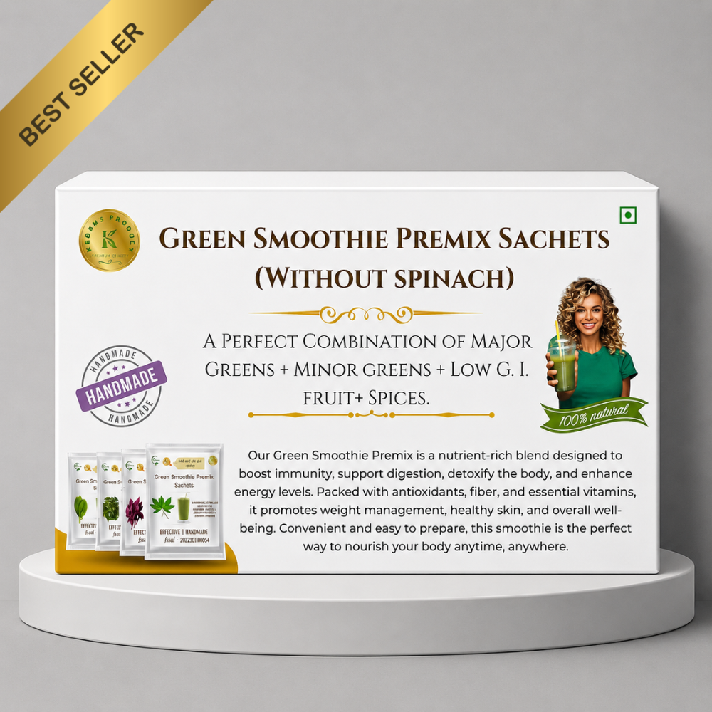 Green Smoothie Premix Sachets| Without spinach| Thyroid Friendly