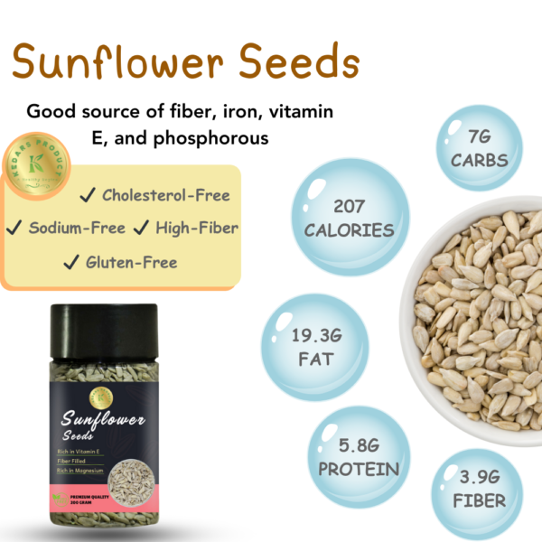 Kedars Product Sunflower Seed 200 Gram - Image 4