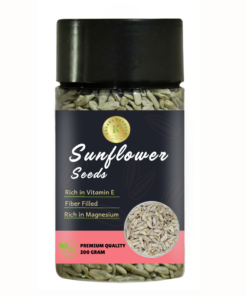 Kedars Product Sunflower Seed | Healthy Snack | Raw Seeds for Eating | Fibre Rich Seeds - 200 Gram