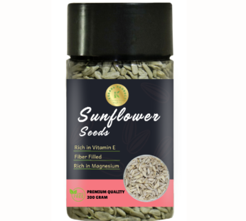 Kedars Product Sunflower Seed | Healthy Snack | Raw Seeds for Eating | Fibre Rich Seeds – 200 Gram