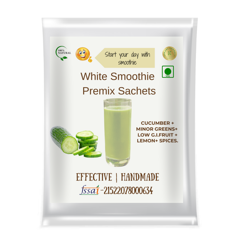 KEDARS PRODUCT WHITE SMOOTHIE PREMIX SACHETS