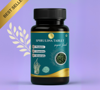KEDARS PRODUCT SPIRULINA TABLET 500 Mg Per Serving – Spirulina Powder Organic Tablets | Supports Energy, Immunity & Detox | Certified Spirulina Tablet – 60 Tablets