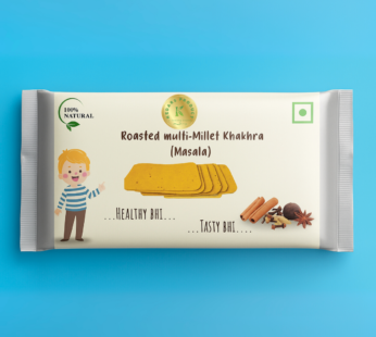 Roasted Hand Made mix millet khakhra | Gluten-Free Millet Snacks, No Palm Oil | Healthy Energy-Rich Ragi Crisps for Kids & Adults | Wholesome Ready-to-Eat Snacks. – 50 gram(Masala)