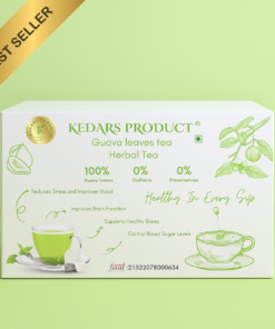 KEDARS PRODUCT Natural Guava Leaves Tea Bags | Herbal Tea for Sleep, Immunity & Stress Relief | Rich in Antioxidants, 100% Natural, No Additives