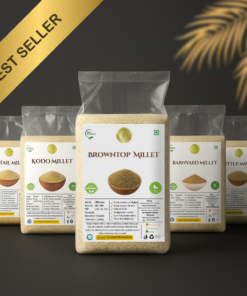 KEDARS PRODUCT Millets 5Kg - Natural Grains Combo Pack of 5 | Unpolished Millets | Siridhanya | Foxtail 1kg, Kodo 1kg,Little 1kg, Barnyard 1kg,Browntop 1kg