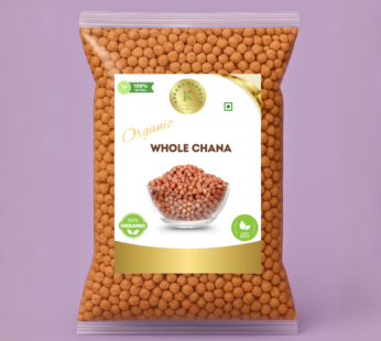 KEDARS PRODUCT Organic Whole Chana | Protein Rich, High Fiber, 100% Natural, Farm Fresh, Desi Taste, Healthy Pulses