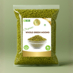 KEDARS PRODUCT Organic Whole Green Moong | Protein Rich, High Fiber, 100% Natural, Farm Fresh, Desi Taste, Healthy Pulses