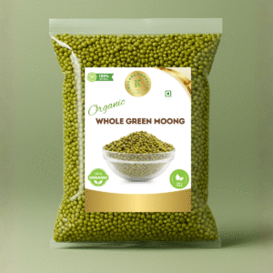 KEDARS PRODUCT Organic Whole Green Moong | Protein Rich, High Fiber, 100% Natural, Farm Fresh, Desi Taste, Healthy Pulses