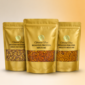 KEDARS PRODUCT Super Healthy Roasted Triple Combo – Sprouted, Millet & Protein Mix