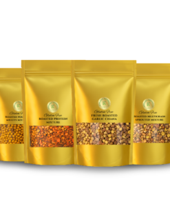 KEDARS PRODUCT Ultimate Roasted Nutrition 4 Pack Combo – Sprouted, Millet, Protein & Garlic Chana