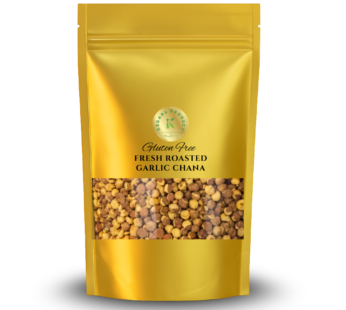 KEDARS PRODUCT Garlic Roasted Chana – Fresh, Crunchy, Protein & Fibre Rich 200g