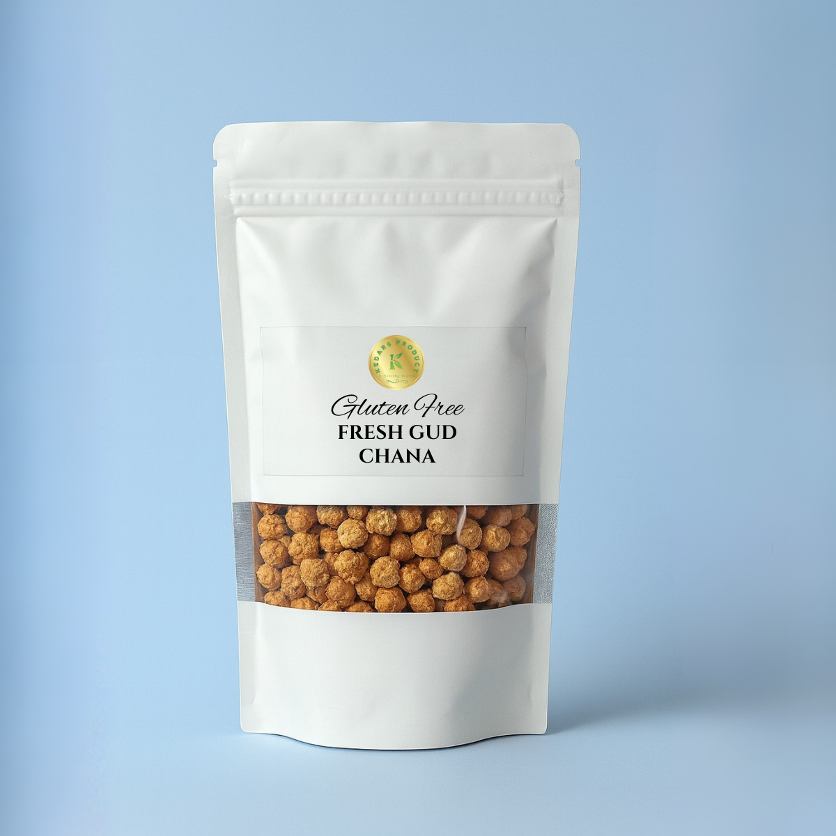 KEDARS PRODUCT Fresh Gud Chana – Jaggery Coated Roasted Chana 200g