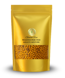 KEDARS PRODUCT Roasted Peri-Peri Millets Mix – Crunchy High Fibre Snack 100g