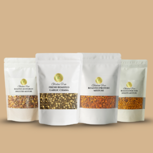 KEDARS PRODUCT Ultimate Roasted Nutrition 4 Pack Combo – Sprouted, Millet, Protein & Garlic Chana