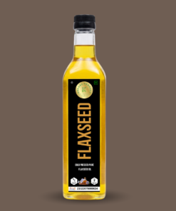 Kedars Product Wood Pressed Flaxseed Oil - 1 Litre |Kolhu/Kacchi Ghani/Chekku | Natural | Chemical-Free | Cold Pressed Flaxseed Oil for Cooking | Alsi Ka Tel | High in Omega - 1l (Pack of 1)
