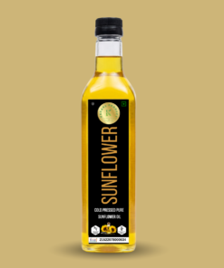 Kedars Product Wood Cold Pressed Sunflower Oil 1L | Plastic Bottle | Extracted on Wooden Churner | Natural | Chemical-Free | Cold Pressed Sunflower Oil for Cooking