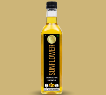 Kedars Product Wood Cold Pressed Sunflower Oil 1L | Plastic Bottle | Extracted on Wooden Churner | Natural | Chemical-Free | Cold Pressed Sunflower Oil for Cooking