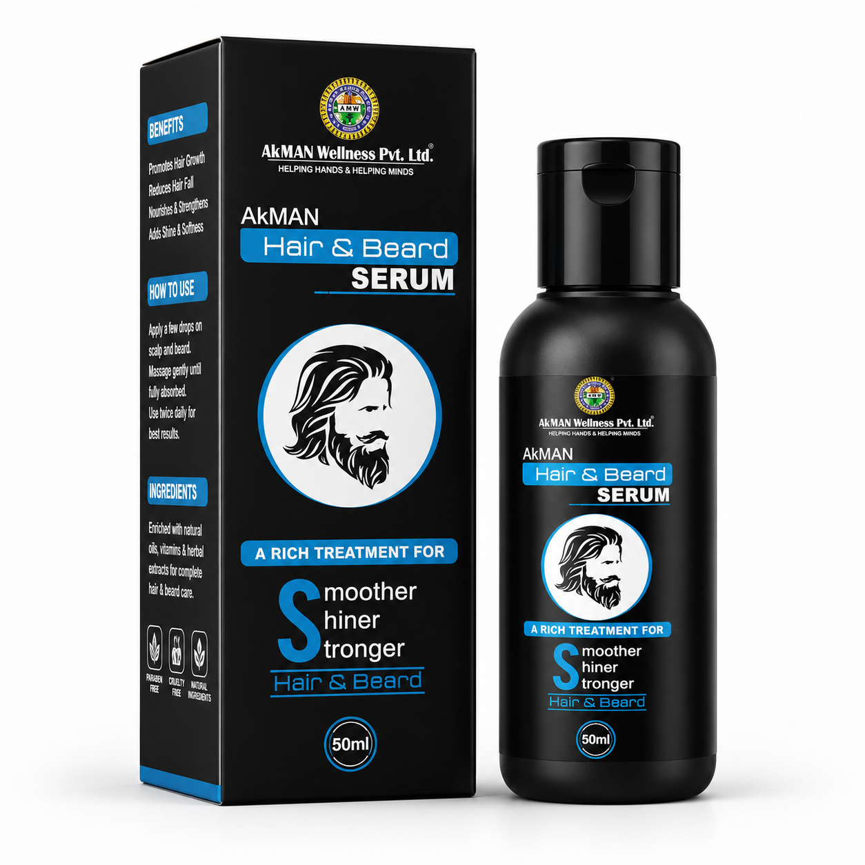 Akman Hair & Beard Serum - 50ml